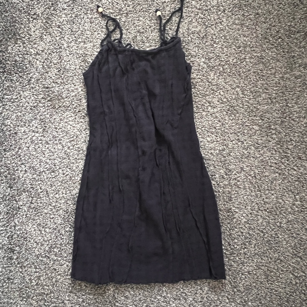 Black mini dress